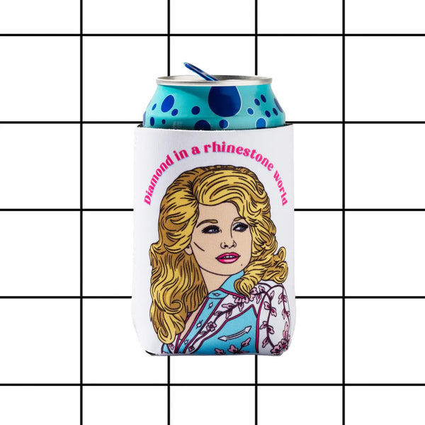 Dolly Diamond Koozie Can Cooler 12oz