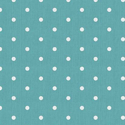 Retro Polka Dots - Teal - FQ