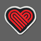 Thick Lines Heart (Black/Red) Souvenir Patch