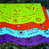 Double-Sided Felt "Papel Picado" Placemat Sets (Florecita) at Sew Bonita in Corpus Christi, TX.