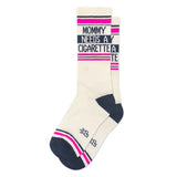 Mommy Needs A Cigarette Gym Crew Socks