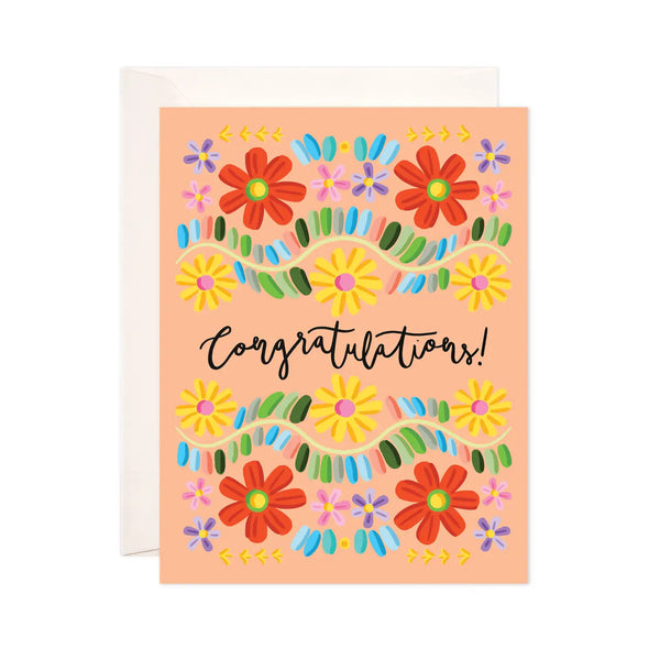 Folk Tejido Congats Card