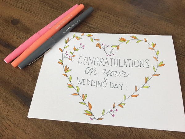 Congrats on Your Wedding Day Card
