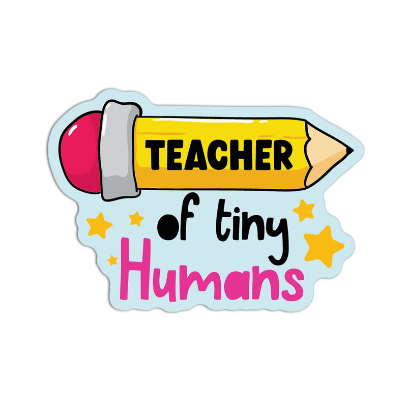 Teacher of Tiny Humans Teacher Textured Stickers
