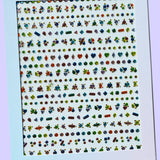 Topaz Nail Art Stickers