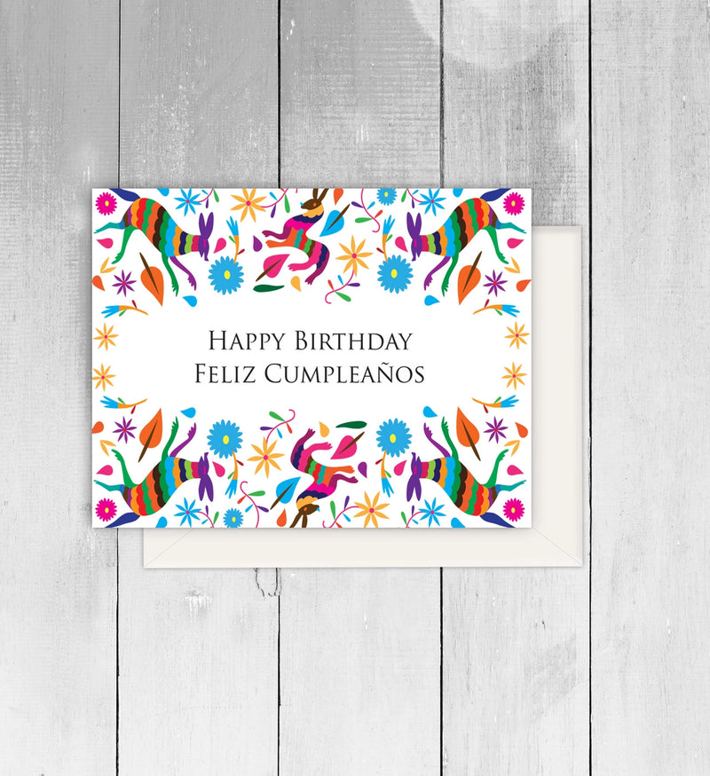 Happy Birthday/Feliz Cumpleaños Card at Sew Bonita in Corpus Christi, TX.