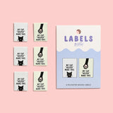 My Cat "Helped" Me Make This Woven Labels