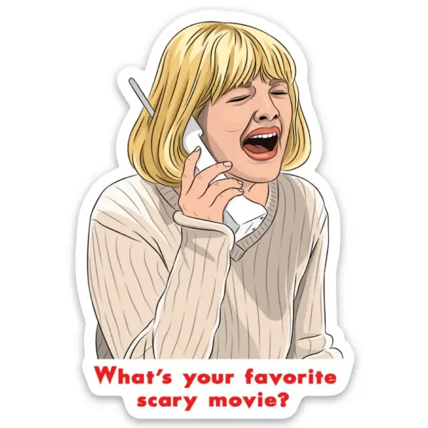 Scream Scary Movie Sticker