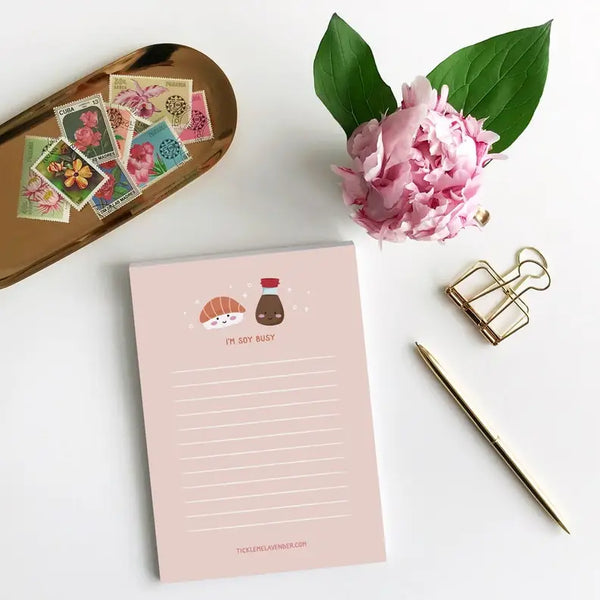 I'm Soy Busy Sushi Notepad