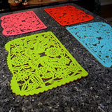 Double-Sided Felt "Papel Picado" Placemat Sets (Palomas) at Sew Bonita in Corpus Christi, TX.