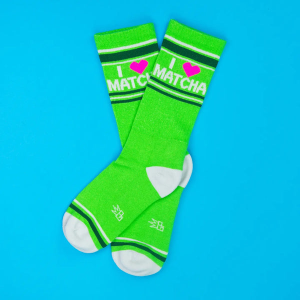 I love Matcha Gym Crew Socks