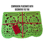 Double-Sided Felt "Papel Picado" Placemat Sets (Cempasuchitl) at Sew Bonita in Corpus Christi, TX.