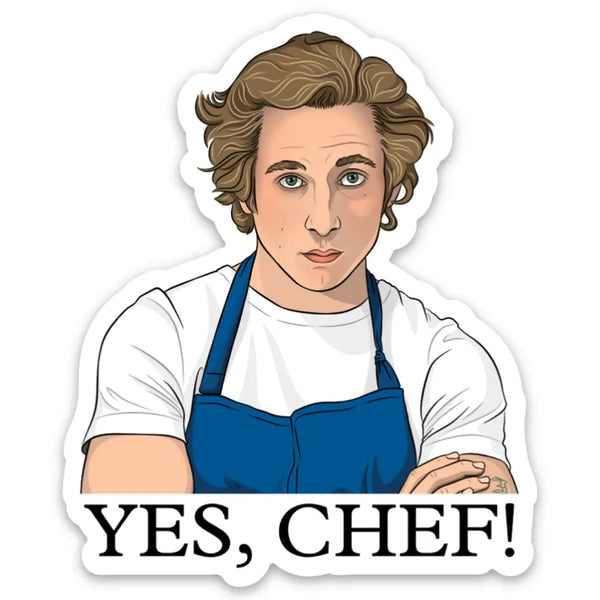 The Bear Yes Chef! Die Cut Sticker