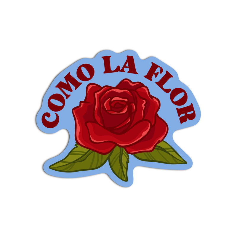 Como La Flor Textured Sticker