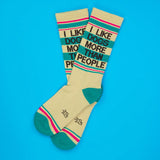 I Like Dogs More Than People Gym Crew Socks