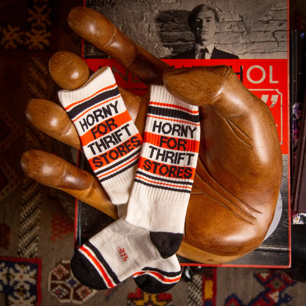 Horny for Thrift Stores Socks