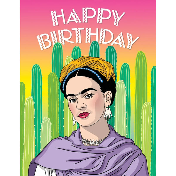 Frida Cacti Happy Birthday Card