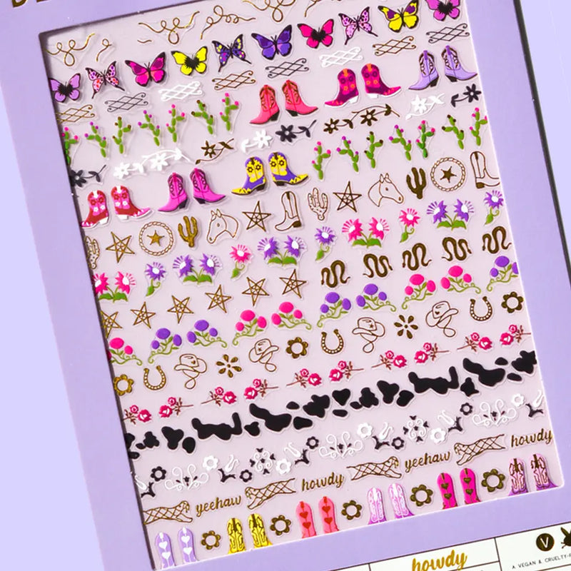 Howdy Nail Art Stickers