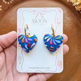 Frida's Talavera Heart Earrings