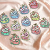 Zodiac Cake Bag Charm / Keychain
