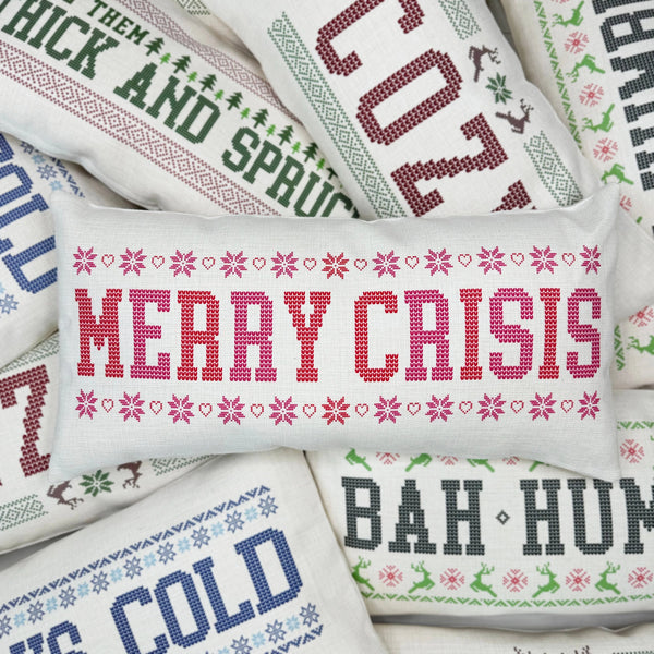 Christmas Vintage Pillow (Merry Crisis)