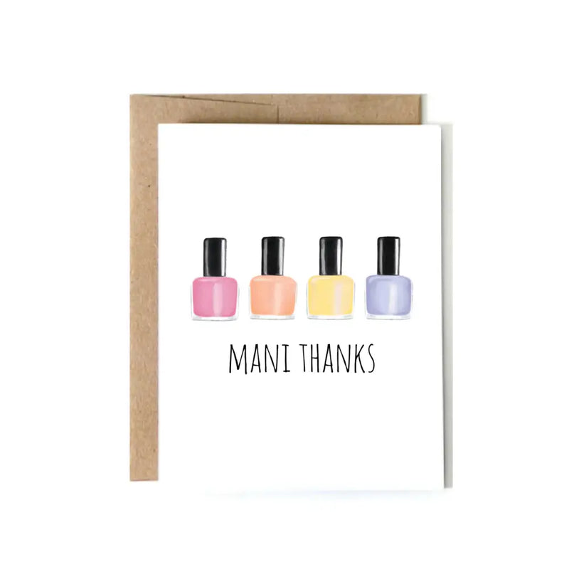 Thank you - Mani Card