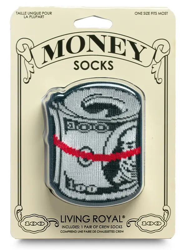 Roll of Cash - Dark Green 3D Socks