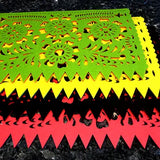 Double-Sided Felt "Papel Picado" Placemat Sets (Cempasuchitl) at Sew Bonita in Corpus Christi, TX.