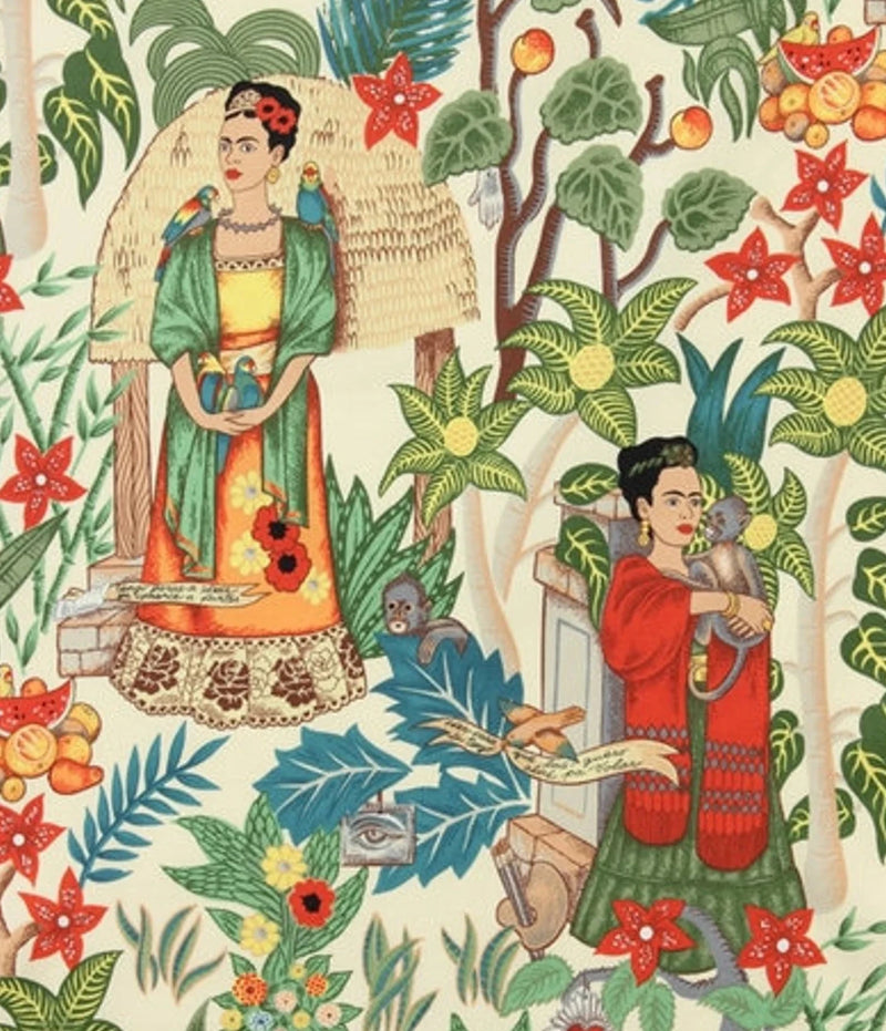 F2203 - Frida's Garden Tea Heavy Canvas