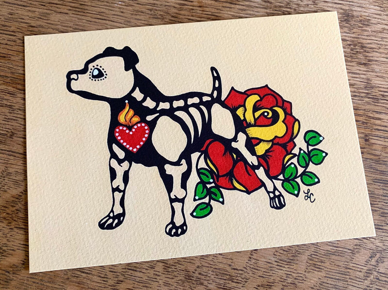 Day of the Dead: Pitbull Print