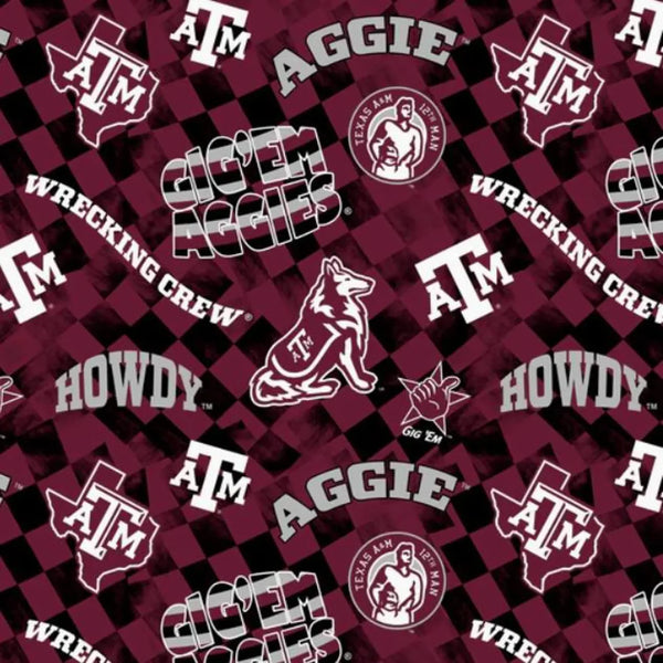 NCAA Texas A&M College Station Gingham Gig' Em - FQ