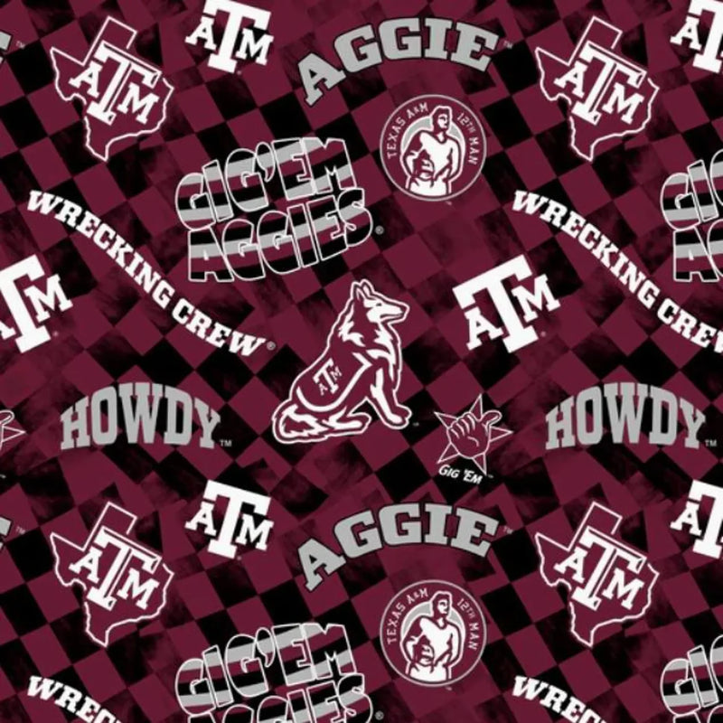 NCAA Texas A&M College Station Gingham Gig' Em - FQ