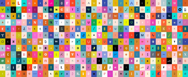 F2449 - Selvedge Magic Letters