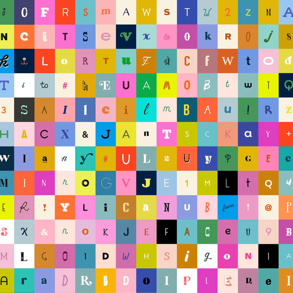 F2449 - Selvedge Magic Letters