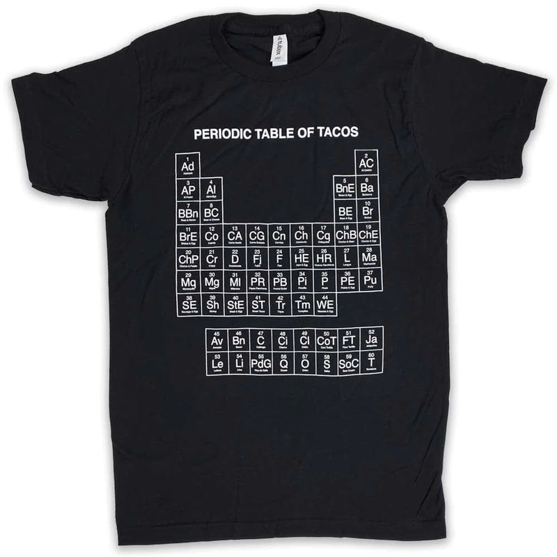 Periodic Table of Tacos Shirt