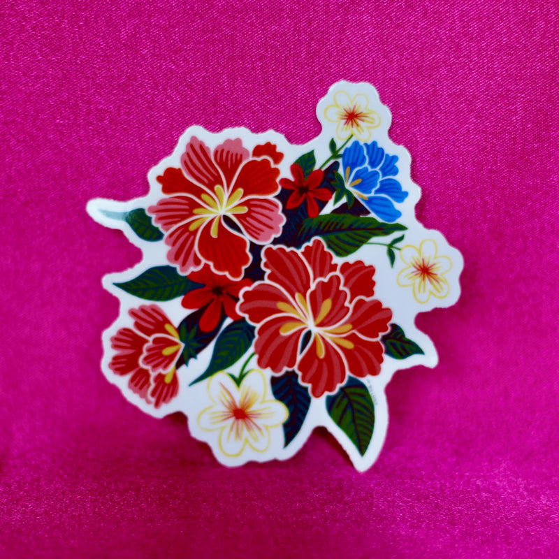 Oilcloth Floral Sticker at Sew Bonita in Corpus Christi, TX.