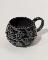 Black on Gray Talavera Latte Mug