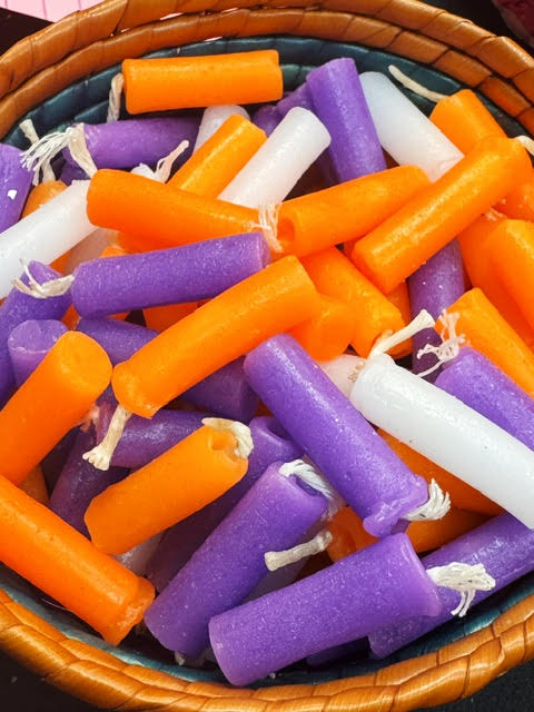 Mini Church Candles Colored