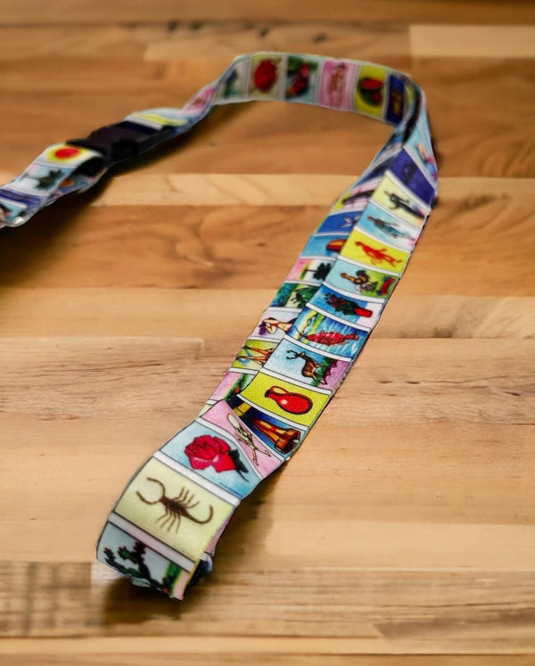 Loteria Lanyard with Badge Holder