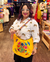 Embroidered Blusa Crossbody