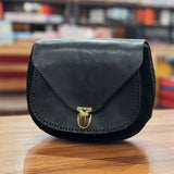 Leather Saddle Bag Crossbody