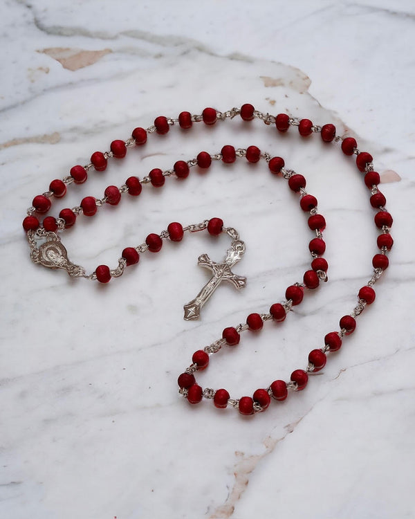 Deep Red Scented Rosary