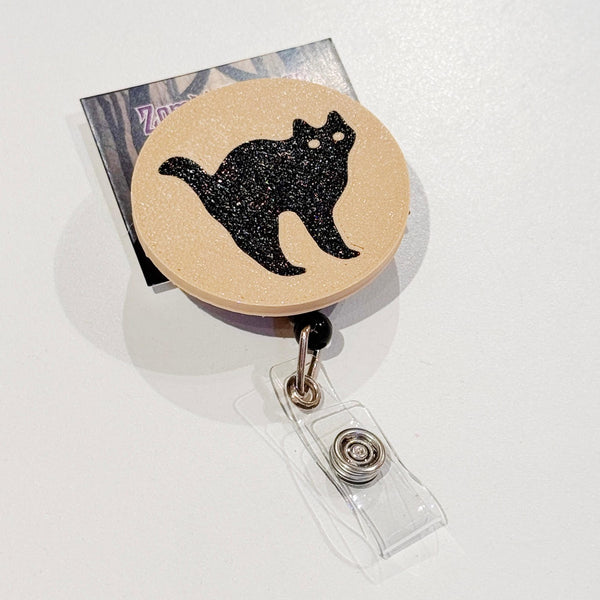 Black Cats Halloween Cookie Badge Reel