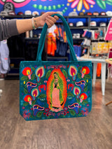 Virgen de Guadalupe Bag at Sew Bonita in Corpus Christi, TX.