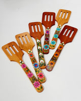 Perforated Wooden Spatula