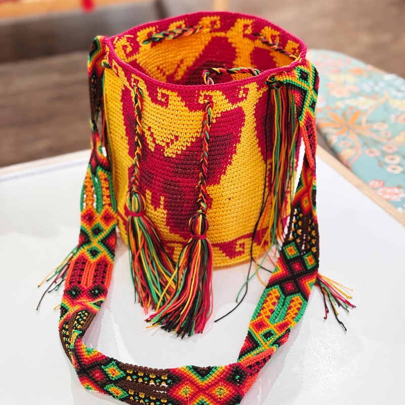 Patterned Wayuu Bucket Bag