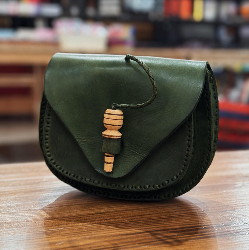 Leather Saddle Bag Crossbody