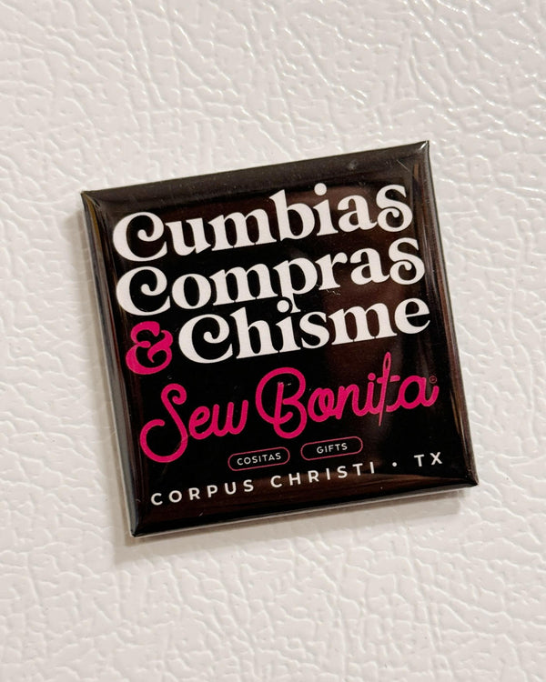 Sew Bonita Magnet (Cumbias, Compras & Chisme)