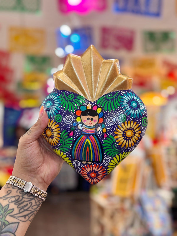 Ceramic Lele Doll Heart at Sew Bonita in Corpus Christi, TX.