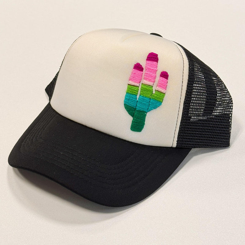 Cactus Embroidered Trucker